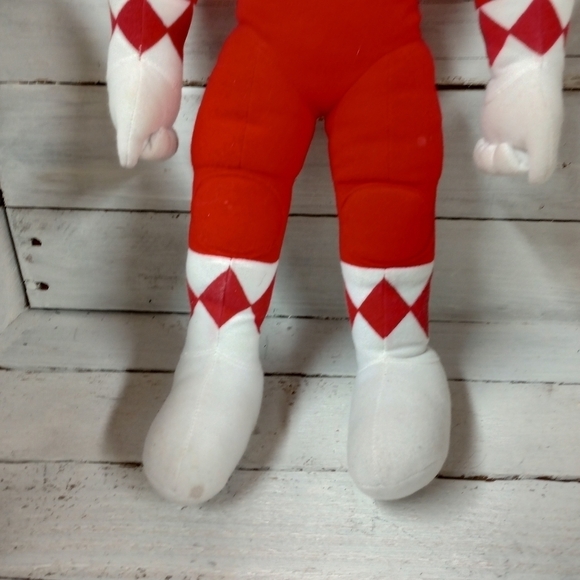 Mighty Morphin Power Rangers Jason Red Plush Figure 18" Tall from 1993 Saban. - Picture 4 of 9